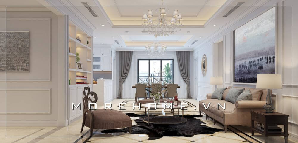 [HOT] Cách bố trí phòng khách cực chất cho biệt thự